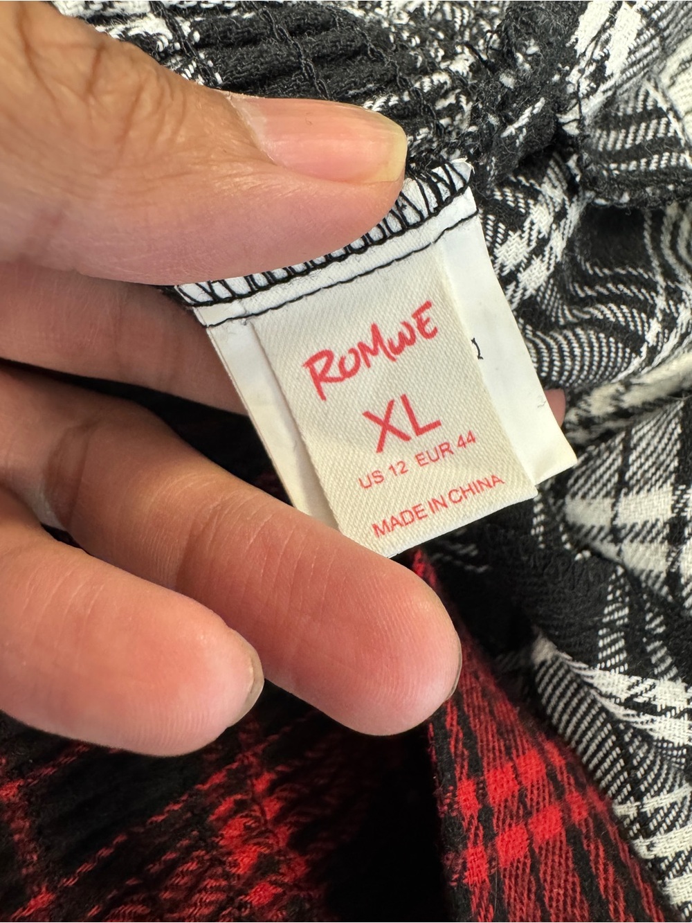 Y2K Goth Grunge Emo Red Black White Plaid Sundress XL Punk Rock Dark Romantic - Picture 4 of 16